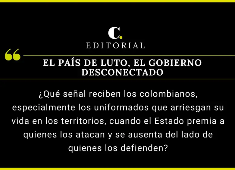 El país de luto, el Gobierno desconectado
