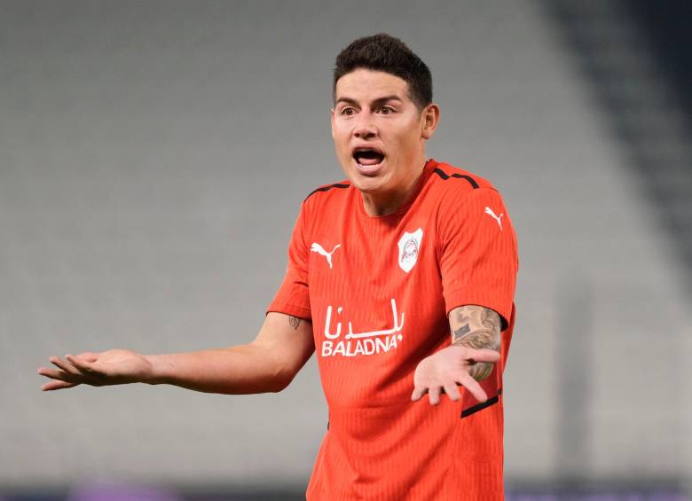 James Rodríguez no atraviesa un buen momento en Qatar. FOTO Getty