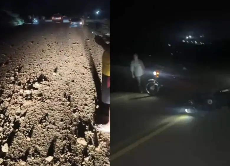 La explosión se registró en el Anillo Vial Occidental de Cúcuta, al paso de varios vehículos militares que se movilizaban por la zona. FOTO: Tomada de redes sociales