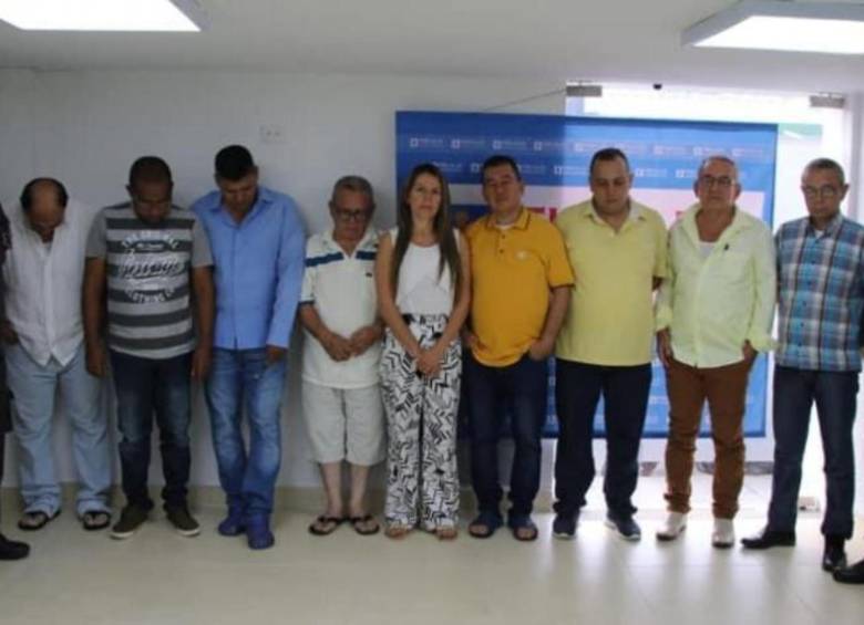 La exalcaldesa Susana Portela y los demás capturados de su administración. FOTO: Fiscalía 