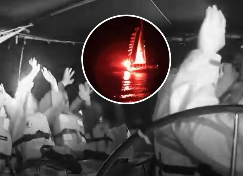 Activistas de la flotilla rumbo a Gaza fueron interceptados por fuerzas israelíes en aguas internacionales. Foto: Captura de video