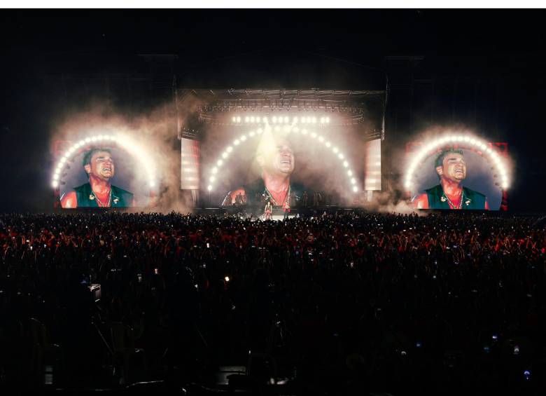 Silvestre Dangond cantó un poco más de cuatro horas en Medellín en su gira El último baile. FOTO Cortesía José Maestre
