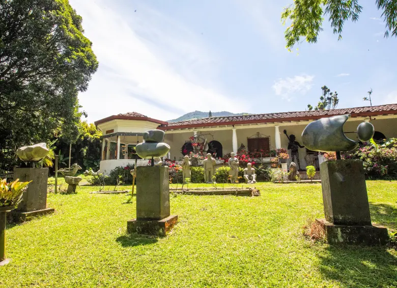 Esta finca en Caldas es el lugar con mayor cantidad de obras del maestro. Foto: Esneyder Gutiérrez.