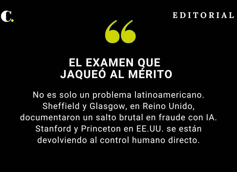 El examen que jaqueó al mérito