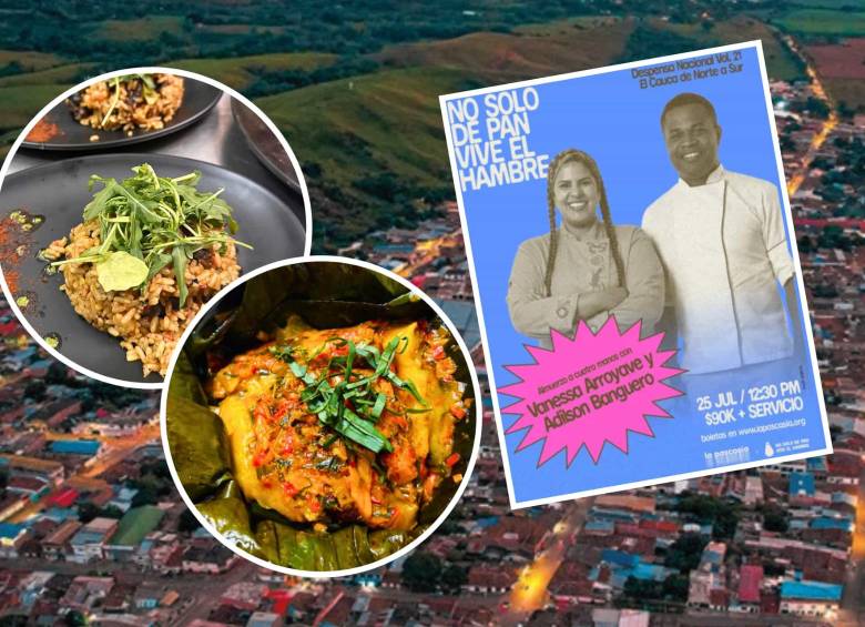 La cocina del Cauca será protagonista de una nueva edición de No Solo de Pan Vive el Hambre; Vanessa Arroyave y Adilson Banguero cocinarán en La Pascasia. Foto: Cortesía