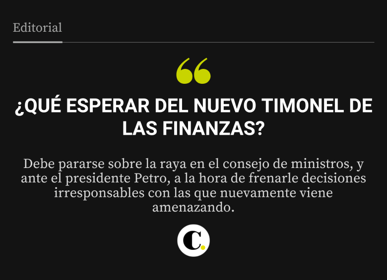 ¿Qué esperar del nuevo timonel de las finanzas?