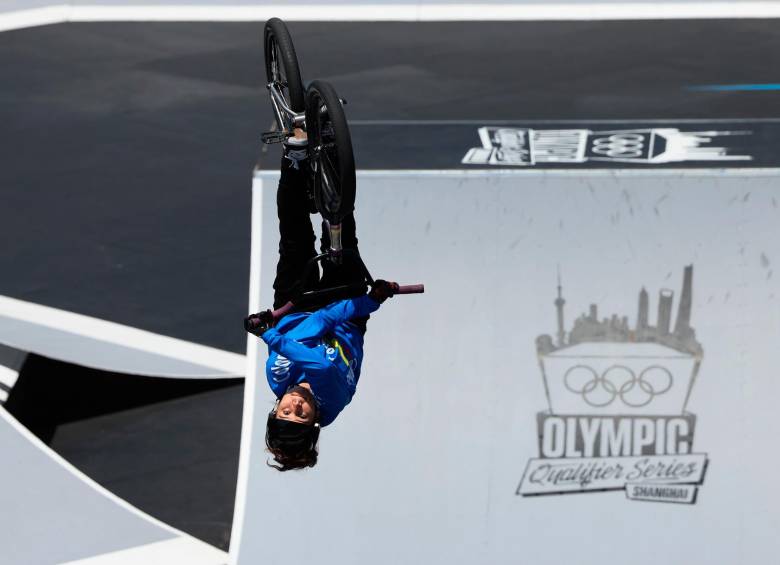 Queen Saray Villegas (Buga, Valle del Cauca, 21 años), es la primera colombiana que compite en el BMX Freestyle en unos Juegos Olímpicos. Ese deporte hace parte del programa desde Tokio 2021. FOTO GETTY