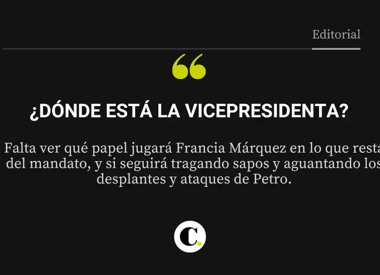 ¿Dónde está la Vicepresidenta?