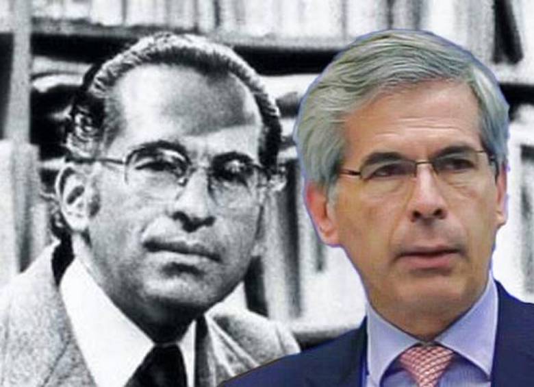 A la izquierda, el magistrado Alfonso Reyes Echandía; a la derecha, su hijo, Yesid Reyes Alvarado. FOTOS: COLPRENSA Y CORTESÍA