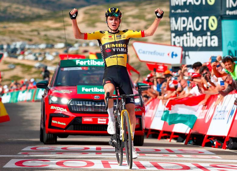 Sepp Kuss, quien viene haciendo su pretemporada en Antioquia, sumó su octava victoria como profesional, la segunda en la Vuelta a España luego de su triunfo en 2019.