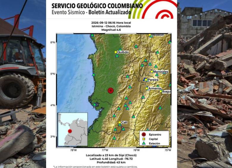 El temblor de magnitud 4,6 se sintió en varias poblaciones de Chocó y Valle del Cauca. Fotos: Manuel Saldarriaga y SGC