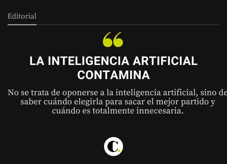 La inteligencia artificial contamina