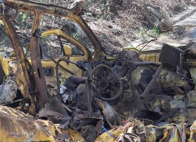 La rápida reacción de los uniformados impidió la movilización del material destruido en el lugar durante la maniobra de interceptación. FOTO: Ejército Nacional