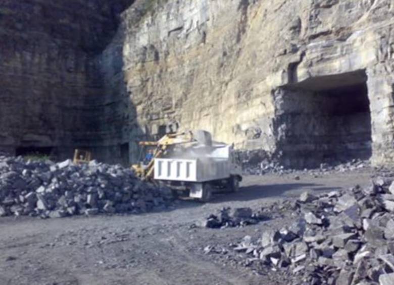 Referencia de una mina de yeso. FOTO: Captura de video