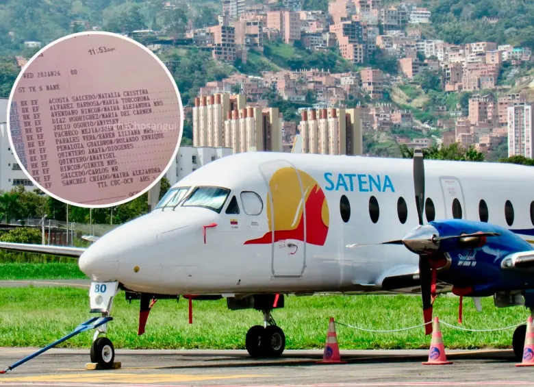 Este es el avión Beechcraft 1900 que se accidentó en Norte de Santander. FOTOS: Tomada de X @copter_colombia y cortesía