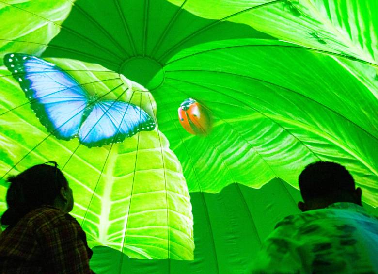 Con cuatro domos circulares, con los conceptos de tierra, aire, fuego y agua, los asistentes podrán vivir una experiencia sensorial. Foto Esneyder Gutiérrez 