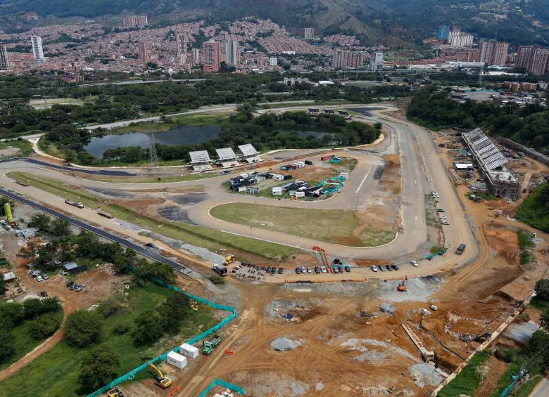 El autódromo de Bello es la obra de infraestructura inconclusa que más recursos le ha costado al Departamento. Su promesa de entrega era en 2020. FOTO Manuel Saldarriaga Quintero
