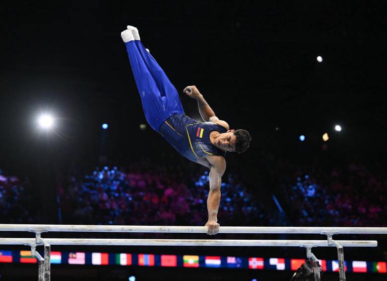Ángel Barajas quedxó entre los cinco mejores gimnastas del munso. FOTO @MinDeporteCol