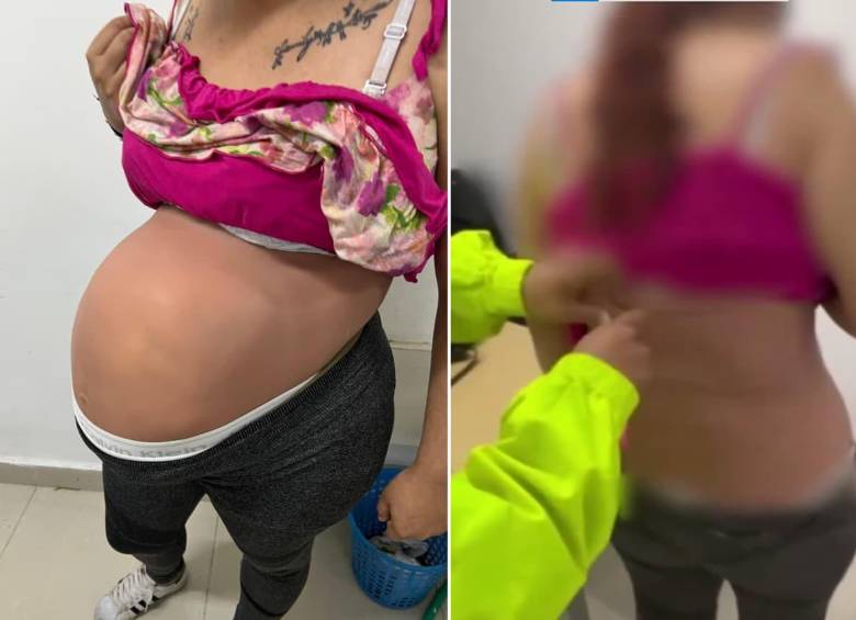 Narcoembarazo: sorprendieron a mujer con más de 5 mil dosis de cocaína camuflada en el vientre