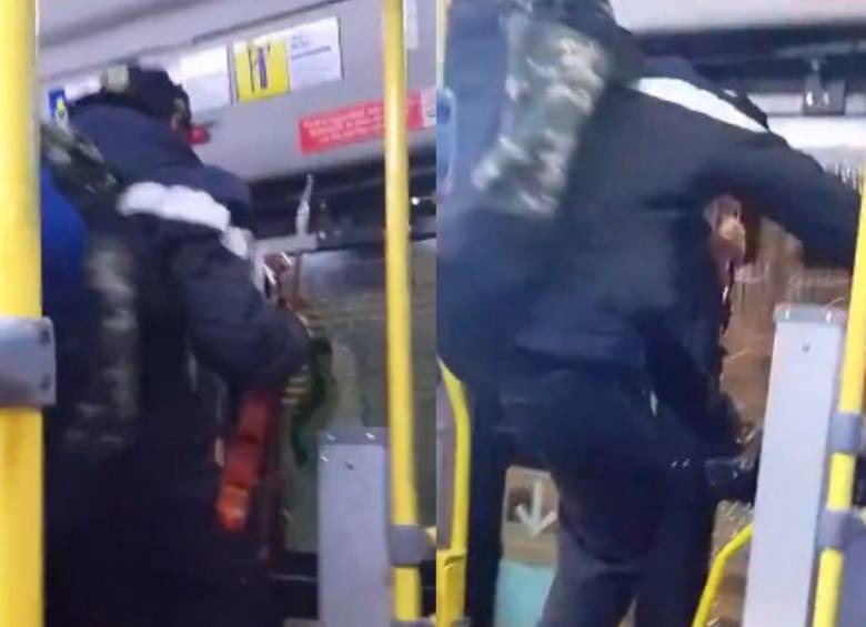 El hombre podría enfrentar sanciones de acuerdo al Código de Policía y Convivencia. Foto: Captura de video