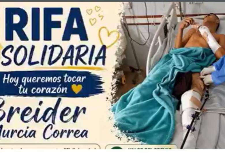 Breider Murcia Correa sufrió un accidente grave el pasado 16 de marzo. Foto: redes sociales.