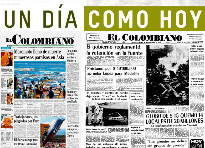 Un día como hoy 27 de diciembre