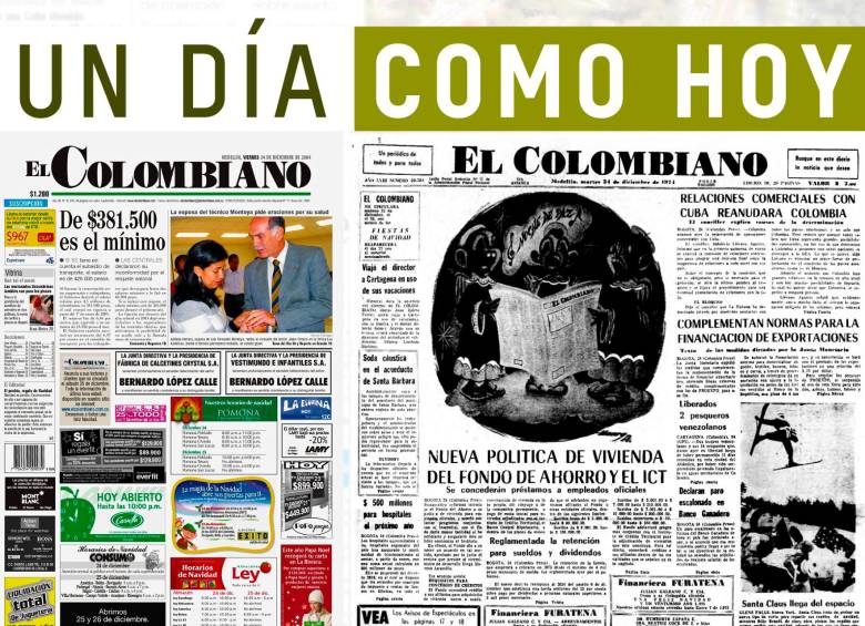 Un día como hoy 24 de diciembre