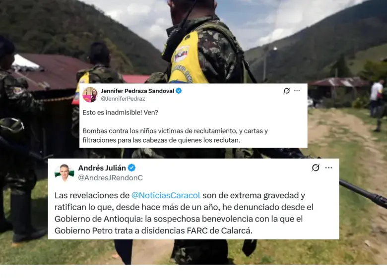 La congresista Jennifer Pedraza y el gobernador de Antioquia Andrés Rendón reaccionaron. FOTO: COLPRENSA Y REDES SOCIALES.
