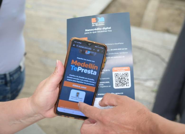 Con el programa de nanocréditos digitales, Medellín busca ofrecer una alternativa legal frente al crédito informal. Foto: cortesía.