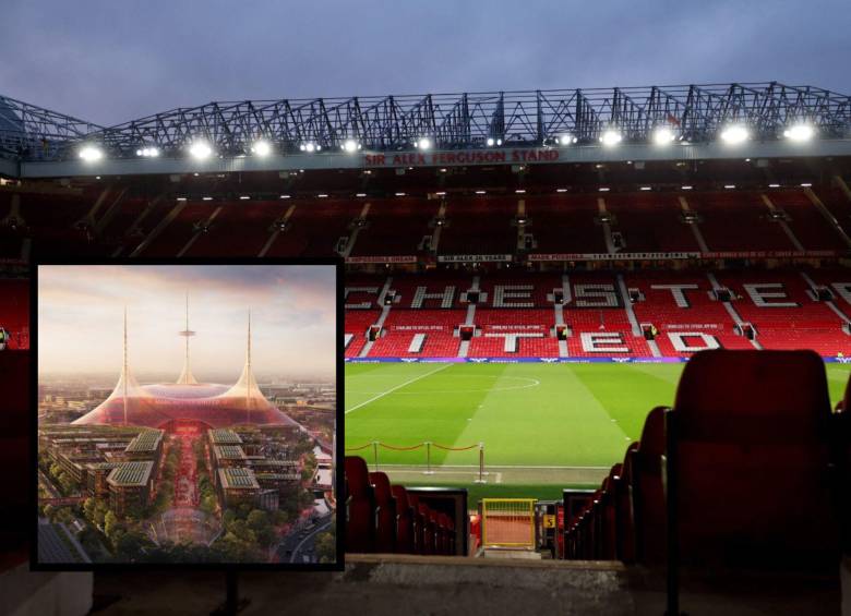 El Manchester United sustituirá el Old Trafford, estadio de 76 mil espectadores que ha albergado al club durante más de 115 años. Fotos: AFP y Manchester United