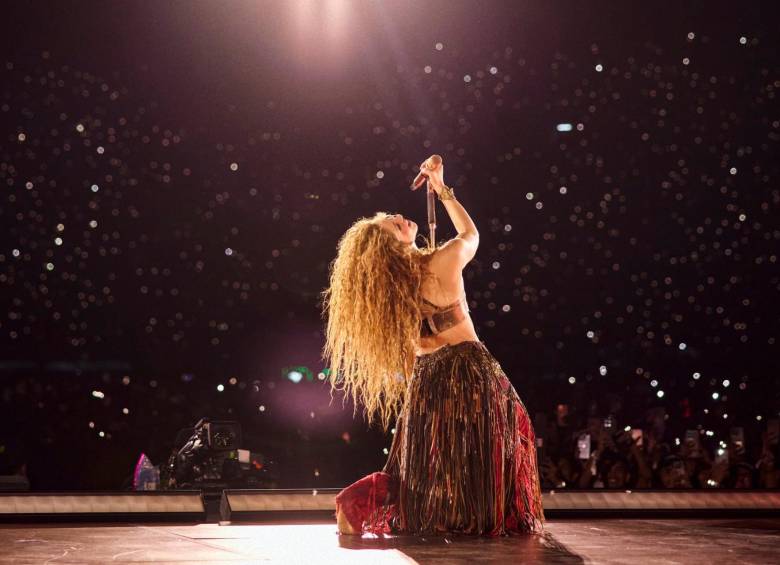 La artista colombiana de 48 años llegó a Colombia para sus conciertos en Barranquilla, Bogotá y Medellín, pero este último fue cancelado. FOTO: REDES SOCIALES DE SHAKIRA