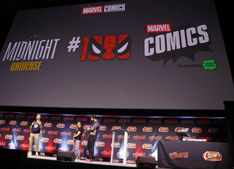 El elenco de VisionQuest y otros títulos de Marvel Television y Marvel Animation participó en un panel especial de la New York Comic-Con 2026, donde se anunciaron series nuevas y fechas de estreno para Disney+. FOTO Getty Images for Disney