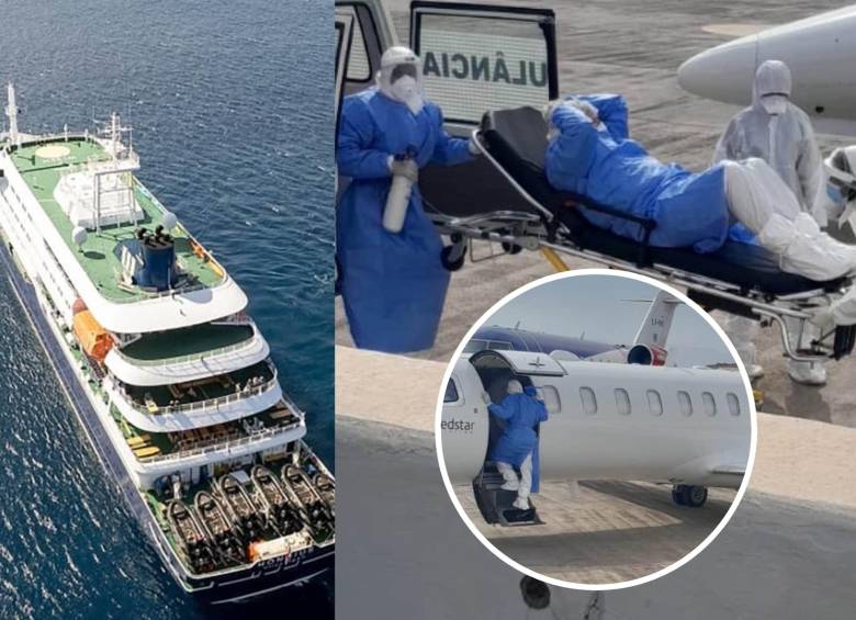 Tres pasajeros del crucero MV Hondius, donde se reportaron casos de hantavirus, fueron evacuados tras detectarse contagios asociados a la cepa Andes. Foto: OMS / AFP