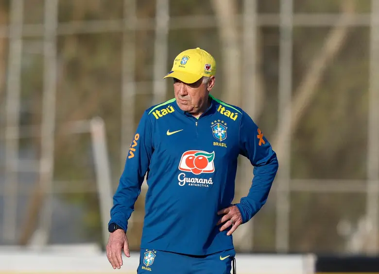 Carlo Ancelotti técnico de Brasil, uno de los equipos que ya están clasificados al Mundial 2026. FOTO: GETTY