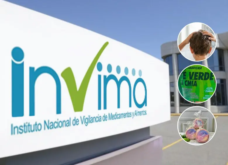 Alerta del Invima por una crema de peinar, un té verde de suplemento y un jabón facial que ponen en riesgo su salud. Foto: Invima