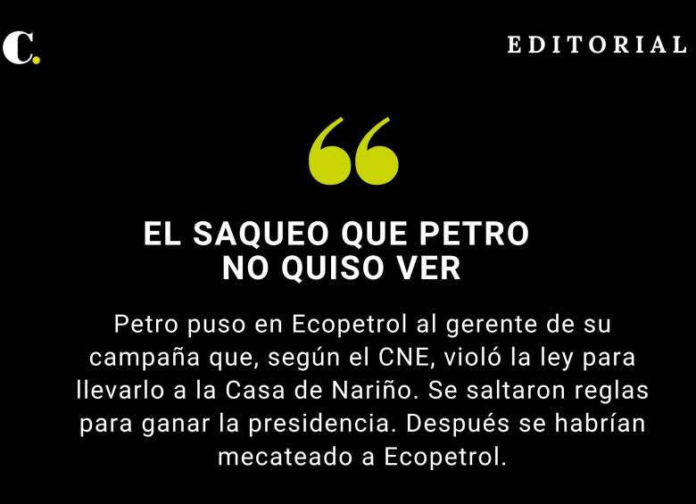 El saqueo que Petro no quiso ver