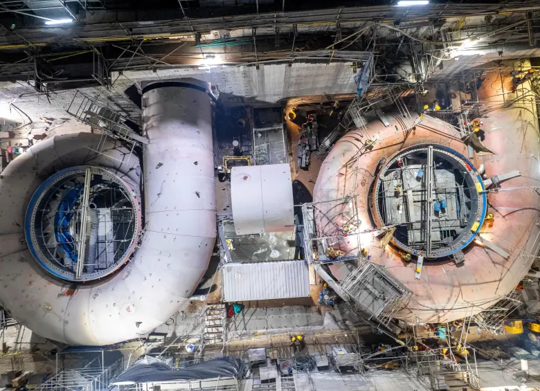 Las cuatro turbinas restantes (5, 6, 7 y 8) avanzan en su instalación para entregar los 1.200 megavatios faltantes al sistema eléctrico nacional. Según el cronograma vigente, la octava unidad operará en el primer semestre de 2028. FOTO cortesía EPM