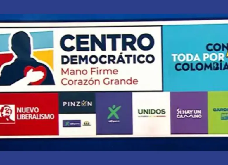 Así quedó el logo de la candidatura Valencia-Oviedo para la primera vuelta presidencial. Foto: Redes sociales.