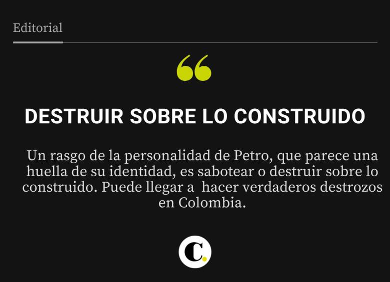 Destruir sobre lo construido