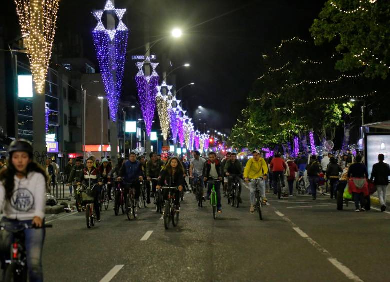 La ciclovía iniciará a las 6:00 de la tarde y terminará hacia la medianoche. FOTO: COLPRENSA