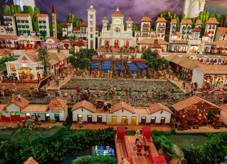 Otro ángulo del inmenso pesebre costumbrista de Venecia, con casi 3.000 habitantes. FOTO Manuel Saldarriaga.