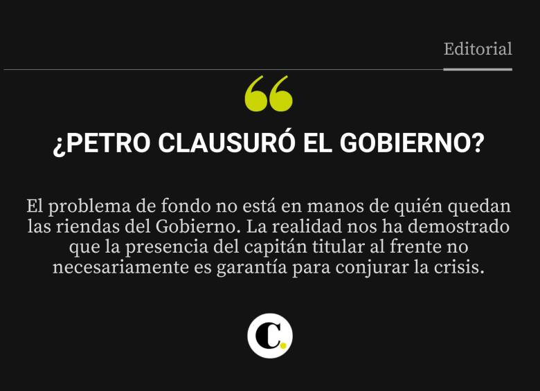 ¿Petro clausuró el gobierno?