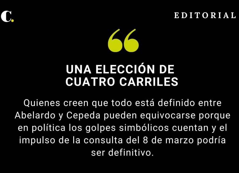 Una elección de cuatro carriles