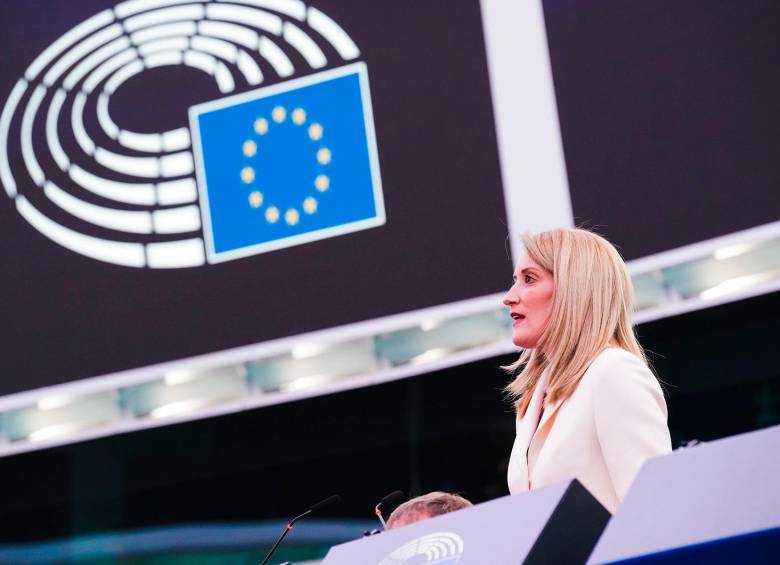 Roberta Metsola es la tercera mujer en convertirse en presidenta del Parlamento Europeo. FOTO: Tomada de Twitter @EuroParl_ES
