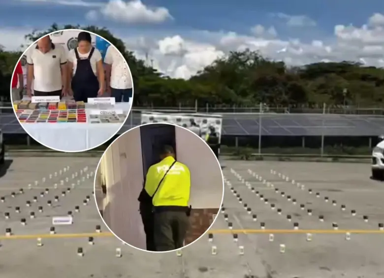 El operativo fue coordinado entre Policía Nacional, el Ejército, la Fuerza Aeroespacial, la Fiscalía y las administraciones local y departamental. Foto: Captura de video MinDefensa