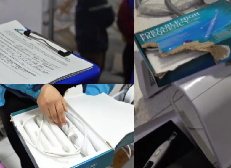 En un video quedó registrado cómo en diferentes operativos la Secretaría Distrital de Salud decomisó aparatos que no cumplían con los protocolos legales. Foto: Redes sociales @SectorSalud