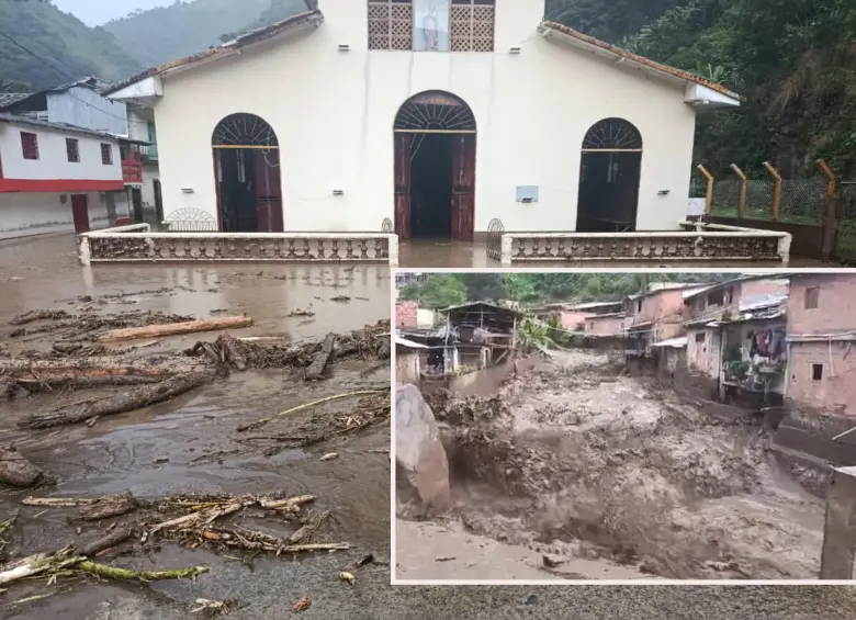 Así quedó la zona de Santa Inés tras la borrasca que lo afectó este tres de junio. FOTO: imagen tomada de redes.