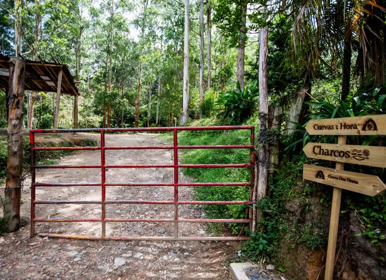 Entrada al predio de La Olga, donde se está cobrando el acceso. FOTO: Julio Herrera