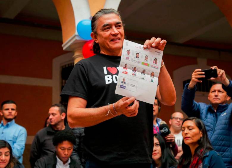 Gustavo Bolívar, candidato a la Alcaldía de Boogtá. Foto: Colprensa.