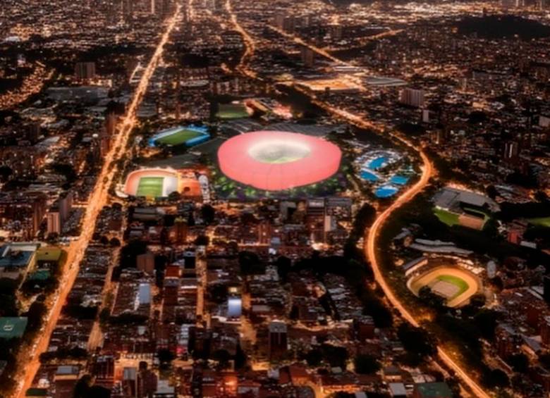 El estadio Atanasio Girardot renovado tendrá una capacidad para 60.000 personas. Será uno de los más grandes del país. Foto: tomada del x de @DIMoficial